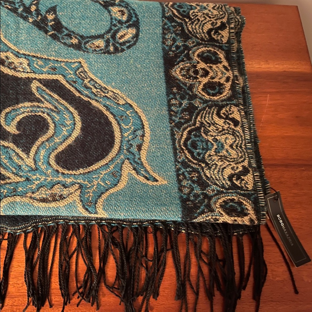 BCBG Teal Wrap Shawl